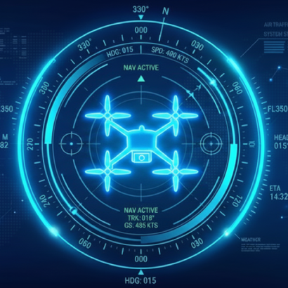 Autonomous drone guidance, navigation and control interface
