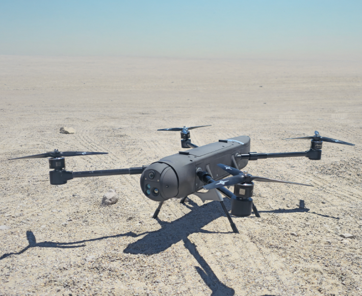 Autonomous quadcopter UAV using FLEX flight software in a desert environment