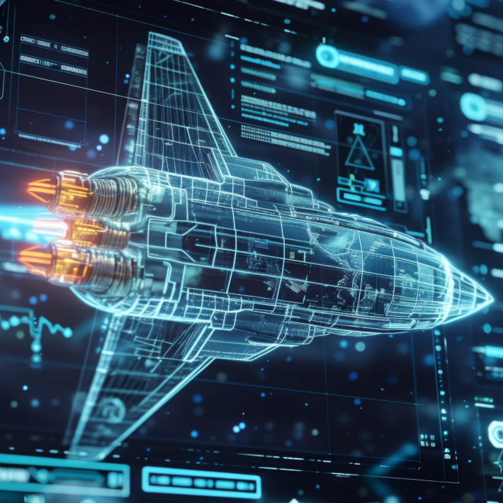 Digital autonomous spacecraft model used for aerospace systems design and GNC engineering